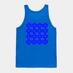 Yellow fishes on blue background Tank Top